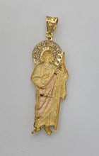 Load image into Gallery viewer, 14KT Saint JUDE  Real dual color Gold Pendant, Bail 5.0 mm 10.67 GRM
