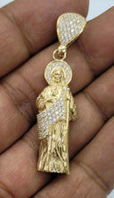 Load image into Gallery viewer, 14KT  Saint JUDE  Real dual color Gold Pendant, Bail 5.5 mm 7.84 GRM
