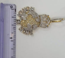 Load image into Gallery viewer, 10kt Genuine Diamond  0.92 carat Globe Pendant,  5mm Bail, SI Diamond premium quality.
