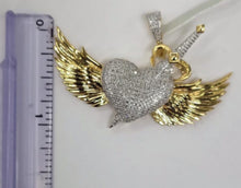 Load image into Gallery viewer, 10kt Genuine Diamond  0.75 carat Heart Pendant, 4.5 mm Bail, SI Diamond premium quality.
