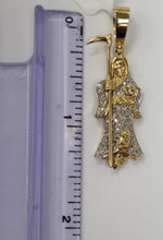 Load image into Gallery viewer, 10kt Genuine Diamond 0.39 carat Sante Muerte  Pendant, 5 mm Bail, SI Diamond premium quality.
