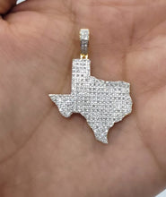 Load image into Gallery viewer, 10kt Genuine Diamond 0.76 carat Texas  Pendant, 4 mm Bail, SI Diamond premium quality.
