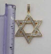 Load image into Gallery viewer, 10kt Genuine Diamond 0.90 carat Star Pendant, 4 mm Bail, SI Diamond premium quality.
