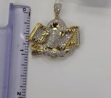 Load image into Gallery viewer, 10kt Genuine Diamond 1.30 carat Dollar  Pendant, 4 mm Bail, SI Diamond premium quality.
