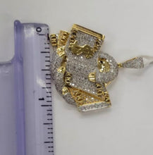 Load image into Gallery viewer, 10kt Genuine Diamond 1.30 carat Dollar  Pendant, 4 mm Bail, SI Diamond premium quality.
