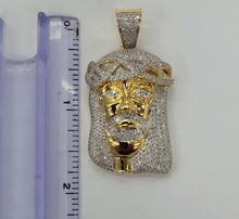 Load image into Gallery viewer, 10kt Genuine Diamond 2.12 Carat Jesus pendant , 5 mm Bail, SI Diamond premium quality.
