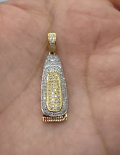 Load image into Gallery viewer, 10kt Genuine Diamond 0.40 Carat Barber Hair Clipper , 5 mm Bail, SI Diamond premium quality.
