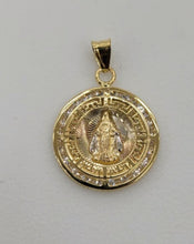 Load image into Gallery viewer, 10KT Sra Milagrosa Real Gold pendant,Diamond cut Brand New, Premium Quality.
