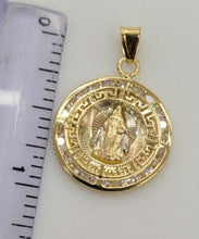 Load image into Gallery viewer, 10KT Sra Milagrosa Real Gold pendant,Diamond cut Brand New, Premium Quality.
