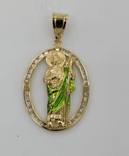 Load image into Gallery viewer, 10KT Saint Jude Real Gold pendant,Diamond cut Brand New, Premium Quality.
