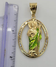 Load image into Gallery viewer, 10KT Saint Jude Real Gold pendant,Diamond cut Brand New, Premium Quality.
