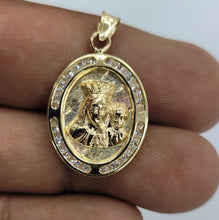 Load image into Gallery viewer, 10KT Saint Fatima Real Gold pendant,Diamond cut Brand New, Premium Quality.
