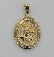 Load image into Gallery viewer, 10KT Saint Fatima Real Gold pendant,Diamond cut Brand New, Premium Quality.
