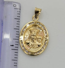 Load image into Gallery viewer, 10KT Saint Fatima Real Gold pendant,Diamond cut Brand New, Premium Quality.
