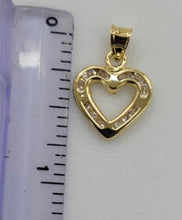 Load image into Gallery viewer, 10KT Heart Real Gold pendant,Diamond cut, Brand New, Premium Quality
