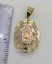 Load image into Gallery viewer, 10KT Virgin mary Real Gold pendant,Diamond cut, Brand New, Premium Quality
