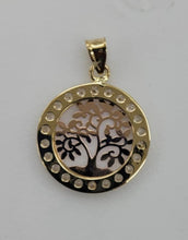 Load image into Gallery viewer, 10KT Tree of Life Real Gold pendant,Diamond cut Brand New, Premium Quality.
