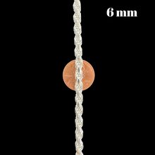 Load image into Gallery viewer, Sterling Silver Rope Necklace (Solid)
