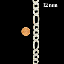 Load image into Gallery viewer, Sterling Silver Figaro Pave Chain
