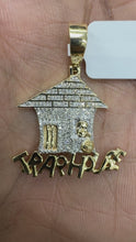 Load and play video in Gallery viewer, 10KT Gold Men&#39;s Trap House Pendant with Genuine SI Diamonds
