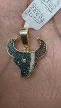 Load and play video in Gallery viewer, 10KT Gold Houston Texans Pendant with Genuine SI Diamonds
