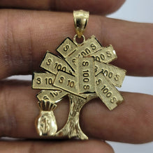 Load image into Gallery viewer, 10KT Dollar tree Real Gold pendant ,Diamond cut, 3.18 Grms, 4.0 mm Bail.
