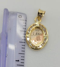 Load image into Gallery viewer, 10KT 3 Anos Real Gold pendant ,Diamond cut, 0.95 Grms, 2.0 mm Bail.
