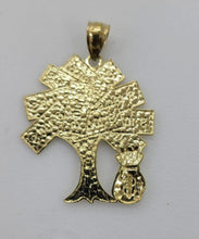 Load image into Gallery viewer, 10KT Dollar tree Real Gold pendant ,Diamond cut, 3.18 Grms, 4.0 mm Bail.
