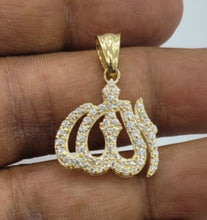 Load image into Gallery viewer, 10KT Allah Real Gold pendant ,Diamond cut, 3.0 Grms, 3.5 mm Bail.
