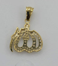 Load image into Gallery viewer, 10KT Allah Real Gold pendant ,Diamond cut, 3.0 Grms, 3.5 mm Bail.
