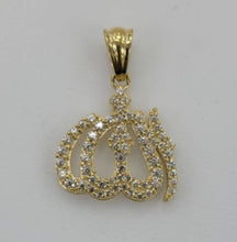 Load image into Gallery viewer, 10KT Allah Real Gold pendant ,Diamond cut, 3.0 Grms, 3.5 mm Bail.
