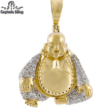 Load image into Gallery viewer, 10KT YELLOW GOLD GENUINE DIAMOND BUDDHA PENDANT 11360
